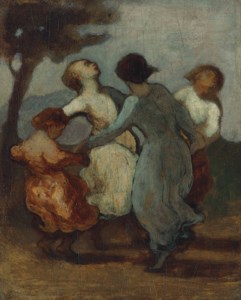 Une ronde d'enfants (Enfants dansant en rond—Ronde de jeunes filles)