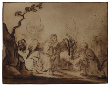 Elijah and the angel in the desert