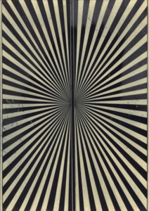 Mark Grotjahn, Untitled (Black + Creamcicle) #686