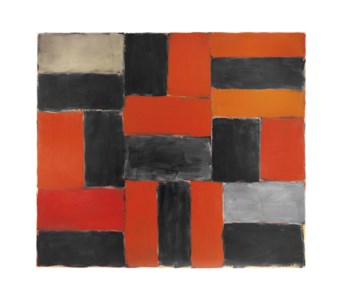 Sean Scully, Wall of Light Orange Grey