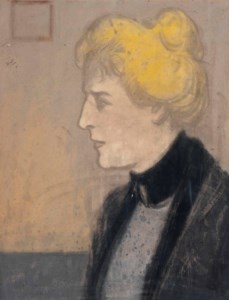Portrait of a blonde lady