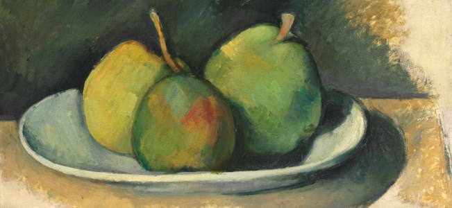 Paul Cézanne, Poires dans une assiette blanche