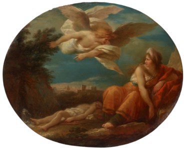 Hagar and the Angel in the desert of Beersheba
