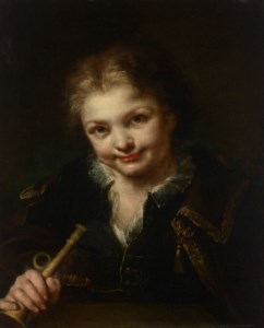 A boy with a trumpet