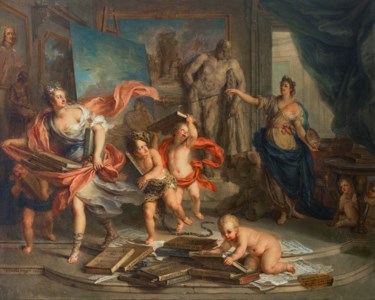 Thalia chased by Painting