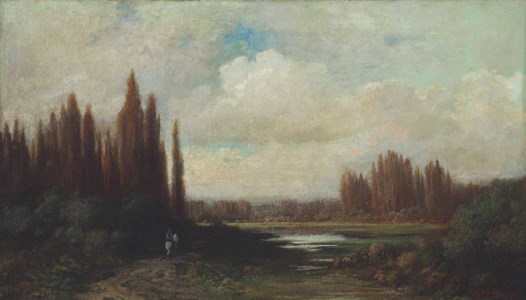 Landscape with a Rider by a Pond