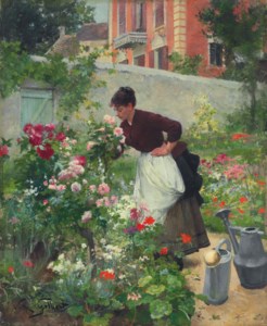 Une jardinière avec des fleurs