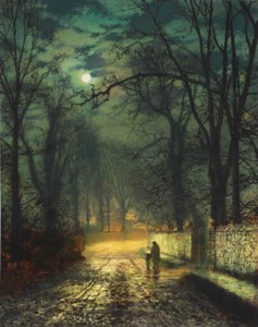 John Atkinson Grimshaw, A Moonlit Lane