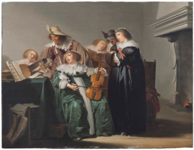 An elegant company making music