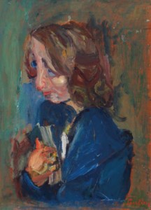 Chaim Soutine, Portrait d'une jeune fille (Fille en blouse bleue)