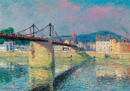 Gustave Loiseau, Le pont suspendu à Elbeuf