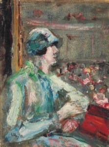 Dame in der Loge