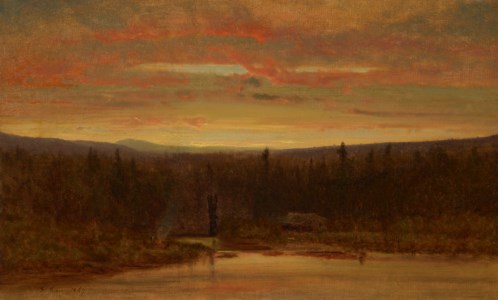 Campfire at Sunset