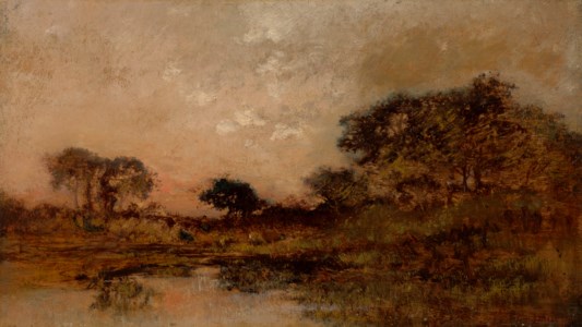 Étang au crépuscule