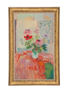 Anemones with Red Cloth