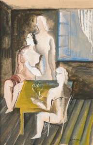 Trois nus à table