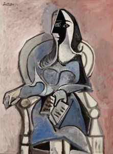 Pablo Picasso, Femme assise dans un fauteuil