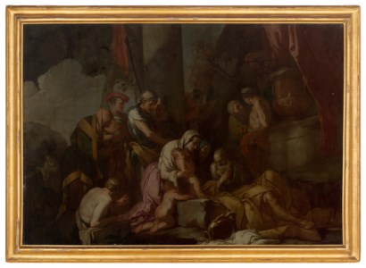 Liriope bringing Narcissus before Tiresias