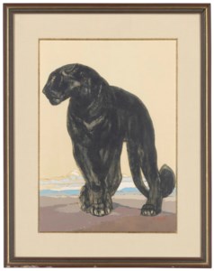'PANTHERE NOIRE DEBOUT', CIRCA 1929