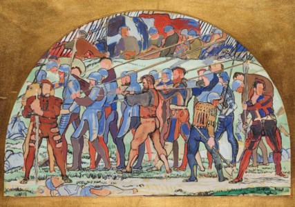 Rückzug von Marignano, Studie zu Karton III 'Marignano', 1897/98