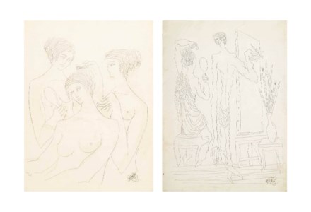 Untitled (Three Graces); Untitled (Painter and Muse)