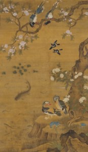 Birds and Flowers by the Pond
