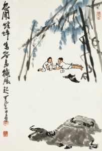 Boys and Buffalos in Autumn