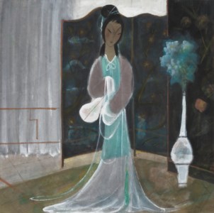 Lin Fengmian 林風眠, Lady Holding Fan