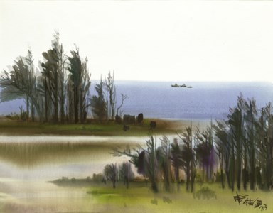 Ship in the Lake