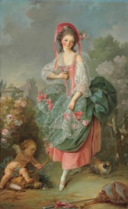 Portrait of Mademoiselle Guimard as Terpsichore
