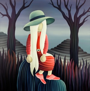 The Viewer with Red Dress
