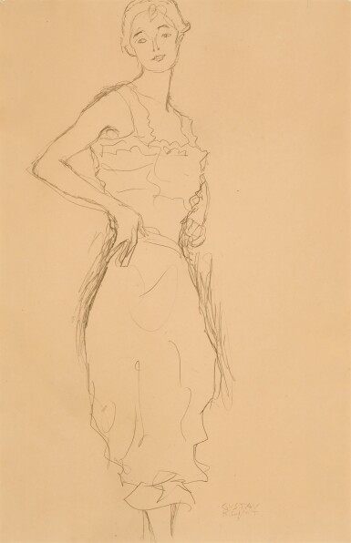 Stehende junge Frau (Studie im Zusammenhang mit der "Die Tänzerin") (Standing Young Woman (Study related to "The Dancer"))