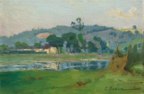 La Meuse à Jupille, vue de l'île Lardinois