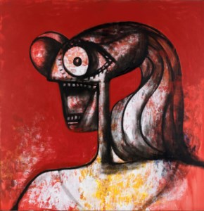 George Condo, Red Screaming Woman