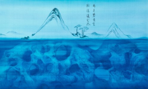 Xu Lei 徐累, Green Mountain After Rain