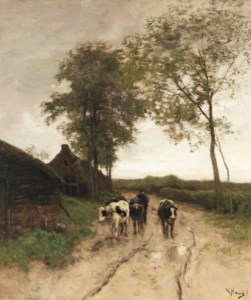 Entering the village