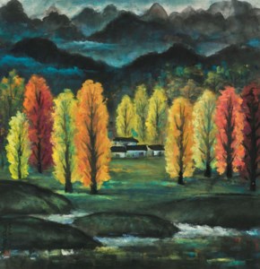 Lin Fengmian 林風眠, Autumn Forest
