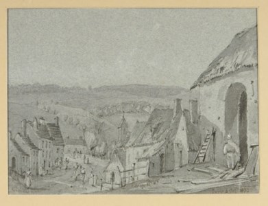 View of Ivry; and four companion drawings