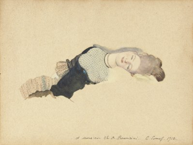 Study of a sleeping lady