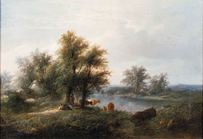 Quiet Scene on the River Wye near Tintern