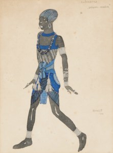 A costume design for Cléopâtre: Le Petit Négrillon