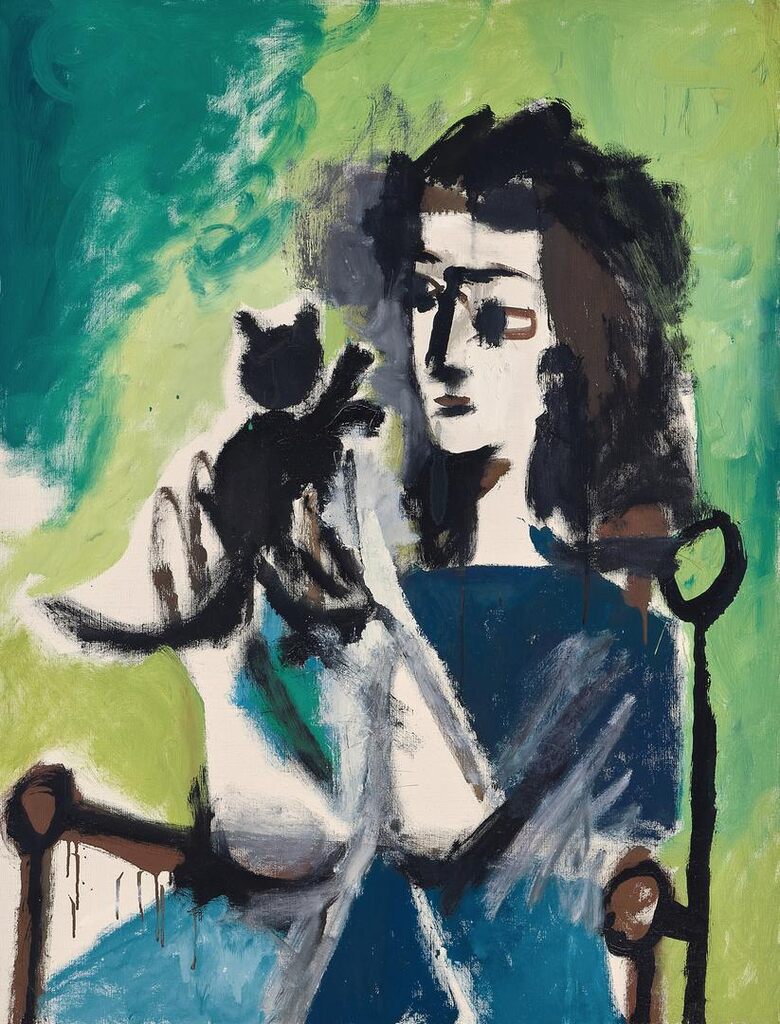 Pablo Picasso, Femme au chat assise