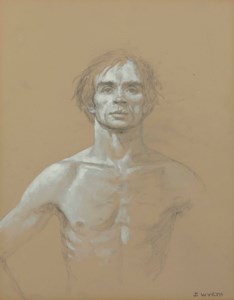 Full Face and Chest, Unfinished Arm, Nureyev (Study #11)