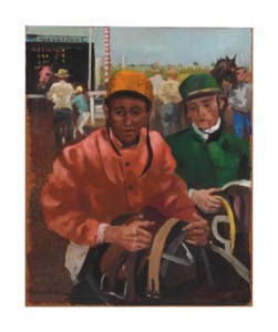 Jockey's leaving track