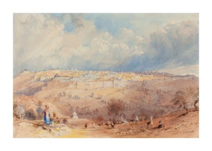 Jerusalem from the Mount of Olives, by the Tomb of Absalom