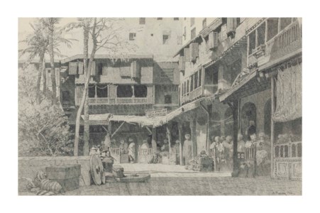 At the Café in Khan el-Khalili, Cairo