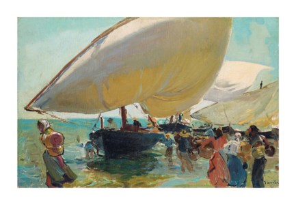 Llegada de las barcas