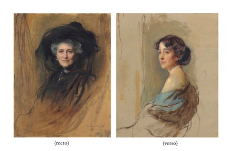 The Hon. Mrs Henry Dundas, née Catherine Ann Carrington Napier (1841-1929) (recto); an unidentified portrait of a Lady (verso)