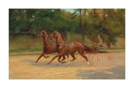 Walter Winans driving a carriage