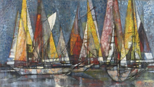 Yachts in a harbour